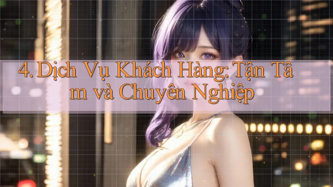 4. Dịch Vụ Khách Hàng: Tận Tâm và Chuyên Nghiệp 4. Dịch Vụ Khách Hàng: Tận Tâm và Chuyên Nghiệp