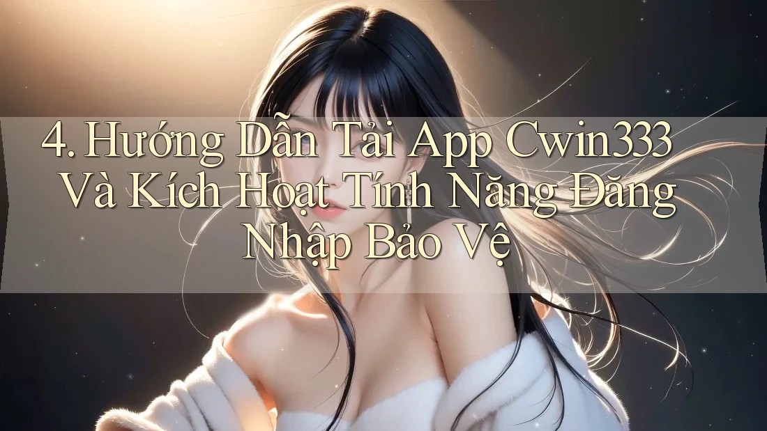 4. Hướng Dẫn Tải App Cwin333 Và Kích Hoạt Tính Năng Đăng Nhập Bảo Vệ 4. Hướng Dẫn Tải App Cwin333 Và Kích Hoạt Tính Năng Đăng Nhập Bảo Vệ