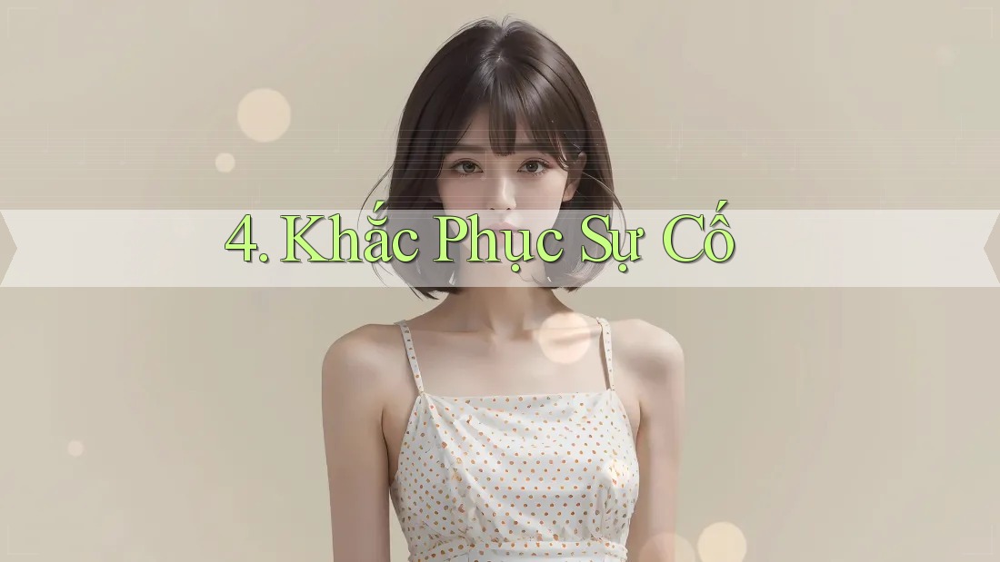 4. Khắc Phục Sự Cố 4. Khắc Phục Sự Cố