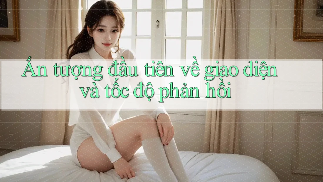 Ấn tượng đầu tiên về giao diện và tốc độ phản hồi Ấn tượng đầu tiên về giao diện và tốc độ phản hồi