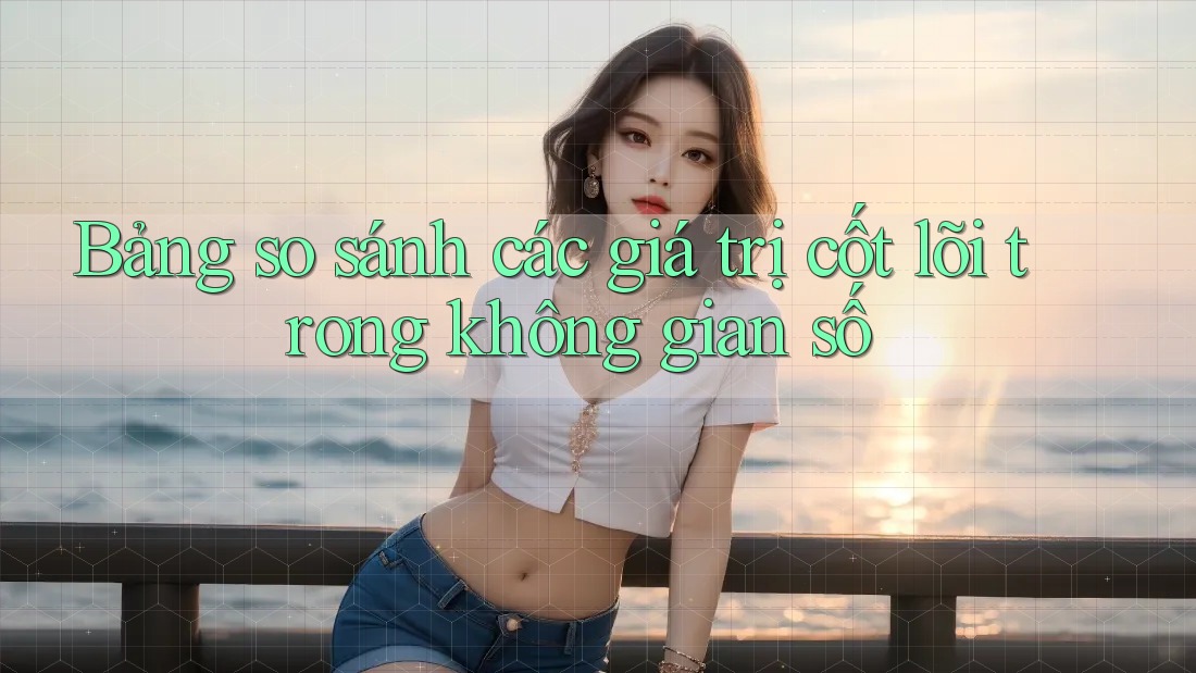 Bảng so sánh các giá trị cốt lõi trong không gian số Bảng so sánh các giá trị cốt lõi trong không gian số