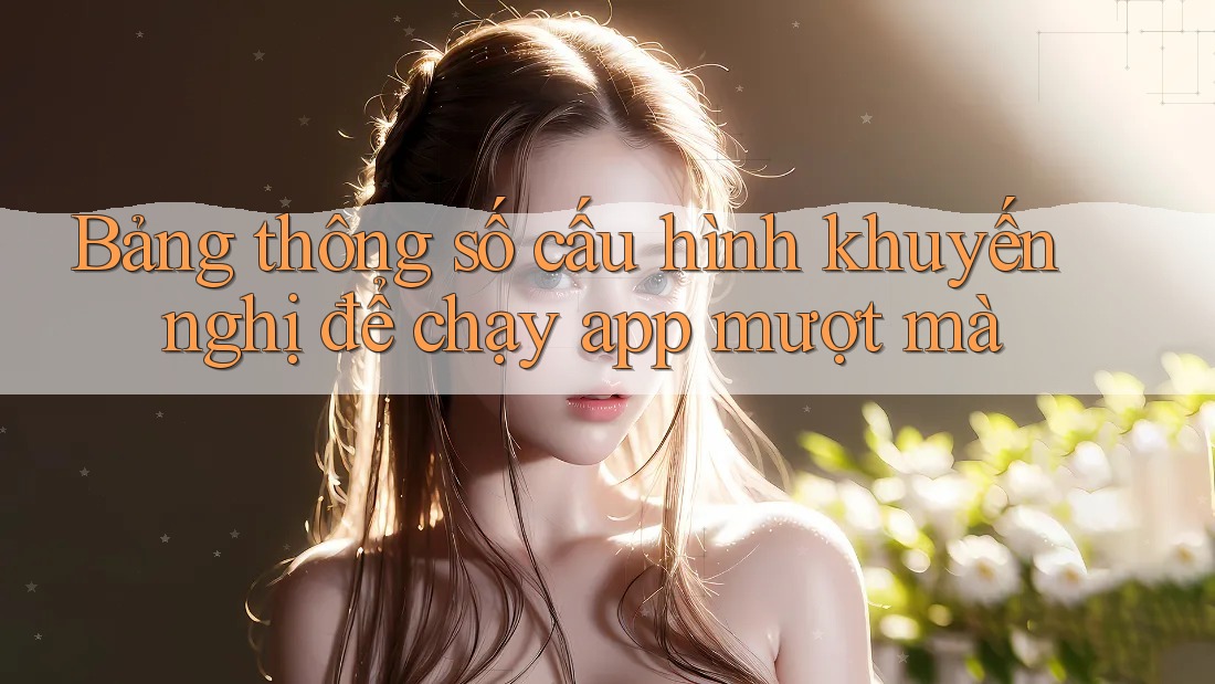 Bảng thông số cấu hình khuyến nghị để chạy app mượt mà Bảng thông số cấu hình khuyến nghị để chạy app mượt mà