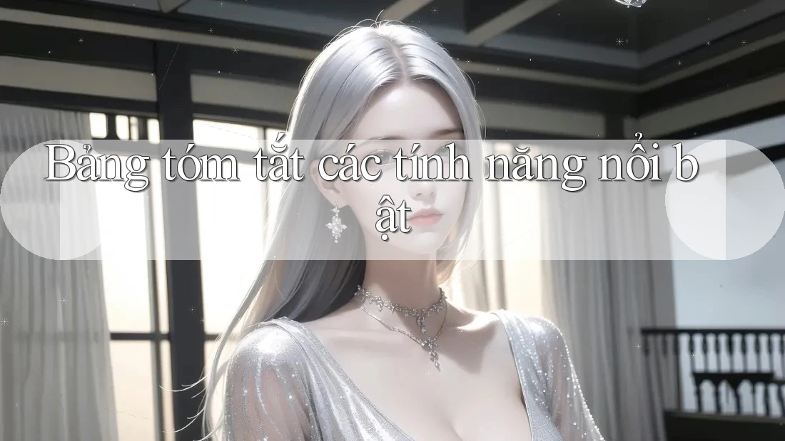 Bảng tóm tắt các tính năng nổi bật