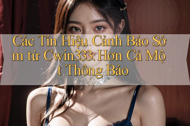 Các Tín Hiệu Cảnh Báo Sớm từ Cwin333: Hơn Cả Một Thông Báo Các Tín Hiệu Cảnh Báo Sớm từ Cwin333: Hơn Cả Một Thông Báo