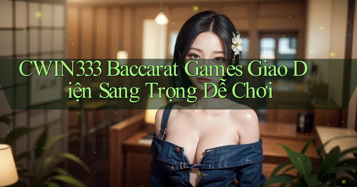 cwin333  baccarat games giao diện sang trọng dễ chơi