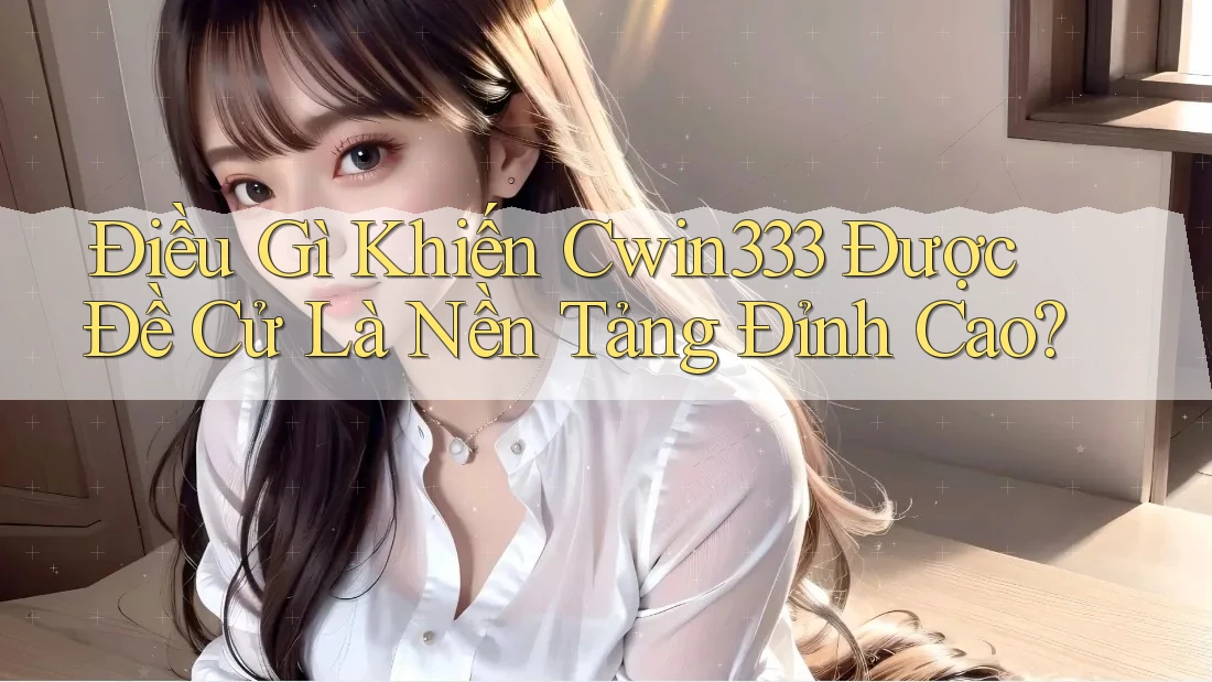 Điều Gì Khiến Cwin333 Được Đề Cử Là Nền Tảng Đỉnh Cao? Điều Gì Khiến Cwin333 Được Đề Cử Là Nền Tảng Đỉnh Cao?