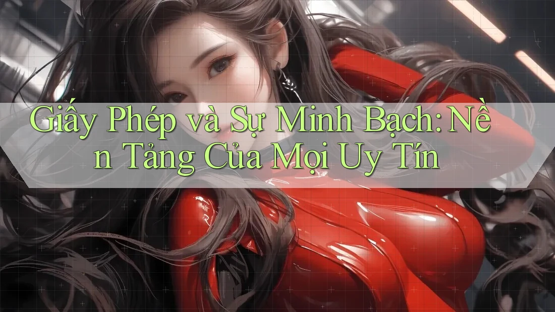 Giấy Phép và Sự Minh Bạch: Nền Tảng Của Mọi Uy Tín