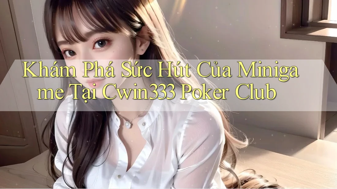 Khám Phá Sức Hút Của Minigame Tại Cwin333 Poker Club