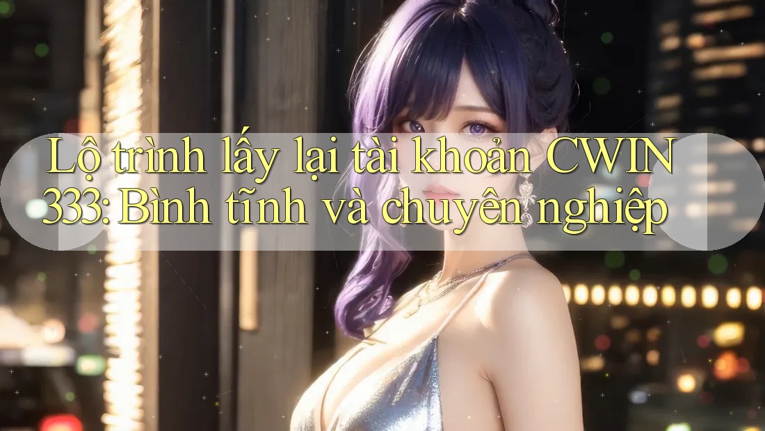 Lộ trình lấy lại tài khoản CWIN333: Bình tĩnh và chuyên nghiệp Lộ trình lấy lại tài khoản CWIN333: Bình tĩnh và chuyên nghiệp