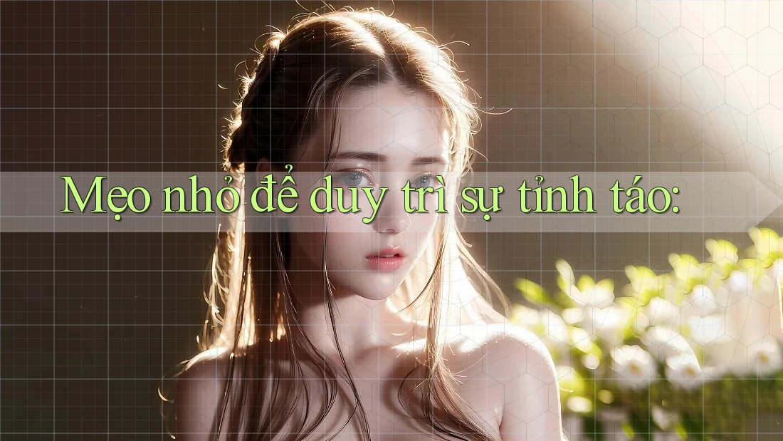 Mẹo nhỏ để duy trì sự tỉnh táo: Mẹo nhỏ để duy trì sự tỉnh táo: