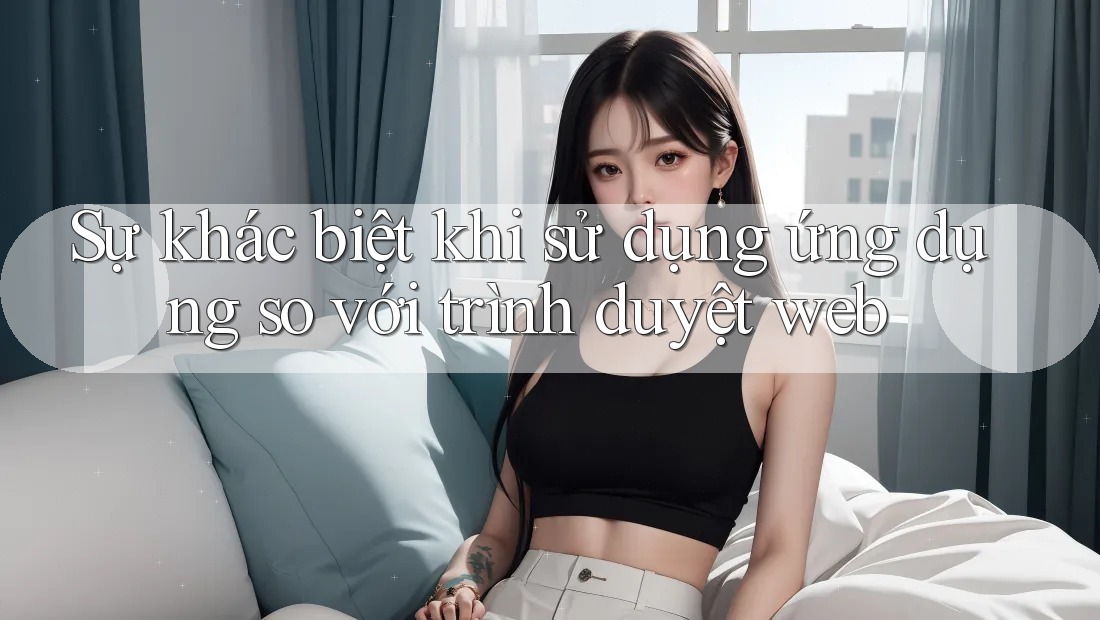 Sự khác biệt khi sử dụng ứng dụng so với trình duyệt web