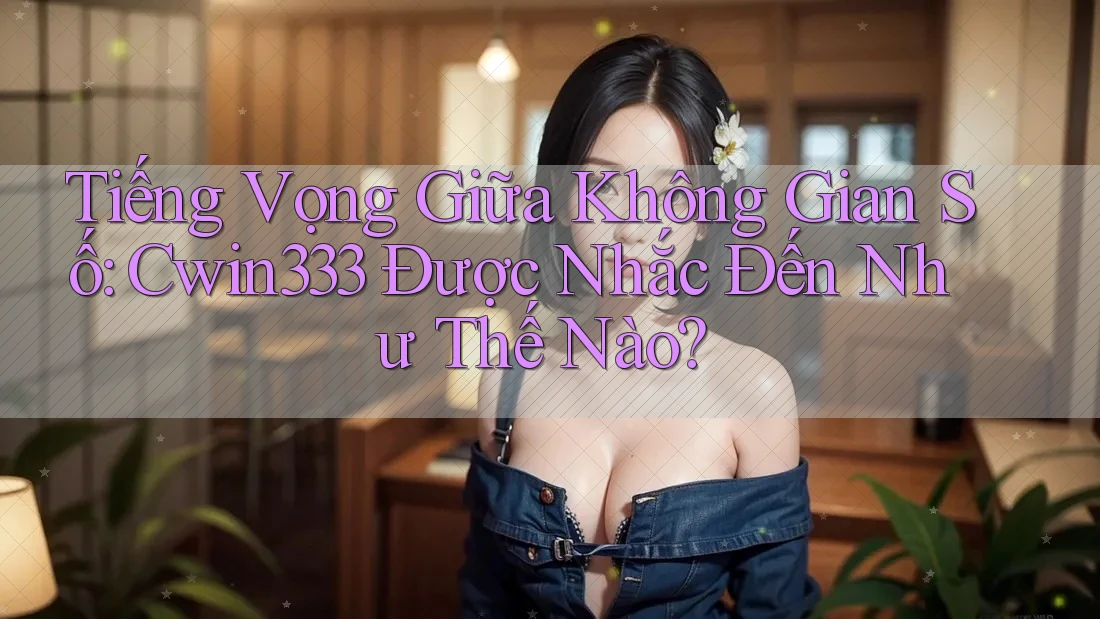 Tiếng Vọng Giữa Không Gian Số: Cwin333 Được Nhắc Đến Như Thế Nào? Tiếng Vọng Giữa Không Gian Số: Cwin333 Được Nhắc Đến Như Thế Nào?