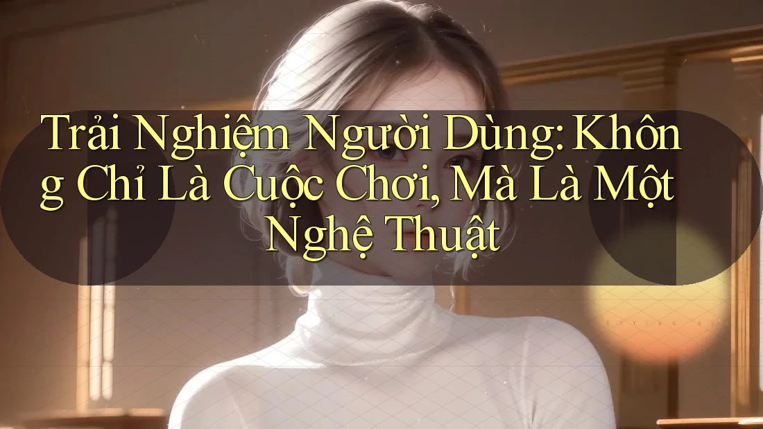 Trải Nghiệm Người Dùng: Không Chỉ Là Cuộc Chơi, Mà Là Một Nghệ Thuật Trải Nghiệm Người Dùng: Không Chỉ Là Cuộc Chơi, Mà Là Một Nghệ Thuật